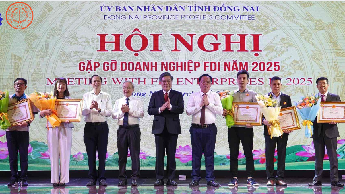 UBND tỉnh Đồng Nai trao tặng bằng khen cho 5 doanh nghiệp FDI có thành tích xuất sắc