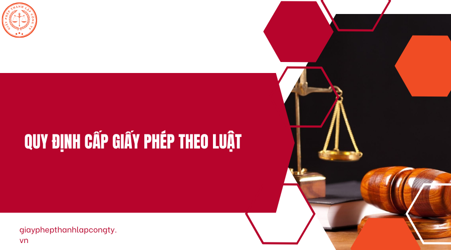 Quy định cấp giấy phép theo luật