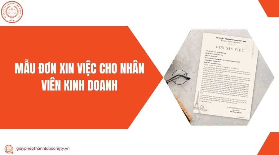 Mẫu đơn xin việc cho nhân viên kinh doanh