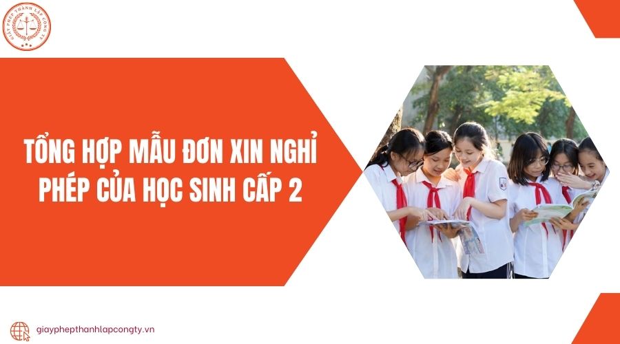 Tổng hợp mẫu đơn xin nghỉ phép của học sinh cấp 2