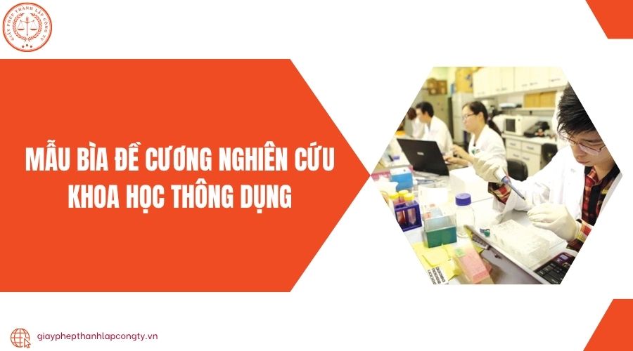 Mẫu bìa đề cương nghiên cứu khoa học thông dụng