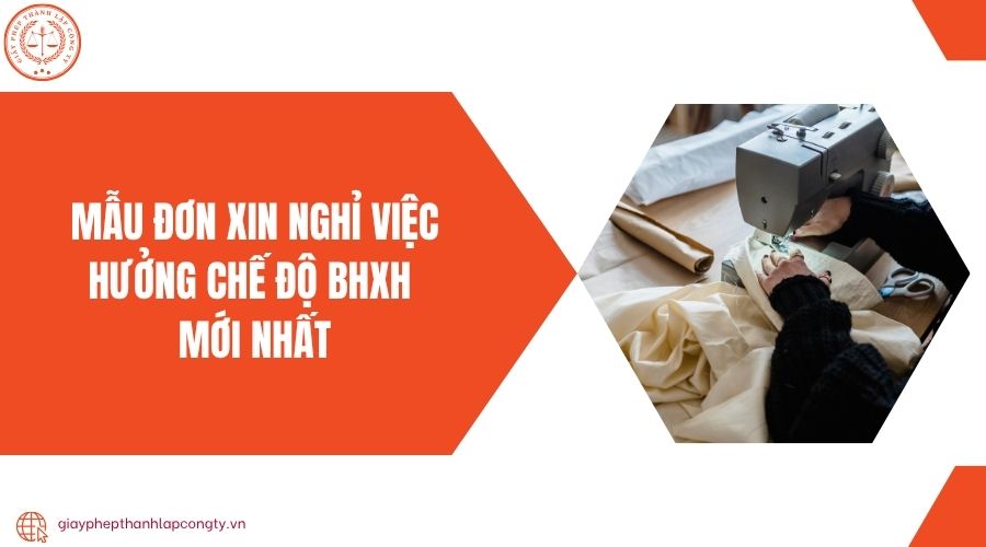 Mẫu đơn xin nghỉ việc hưởng chế độ BHXH mới nhất