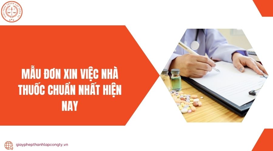 Mẫu đơn xin việc nhà thuốc chuẩn nhất hiện nay