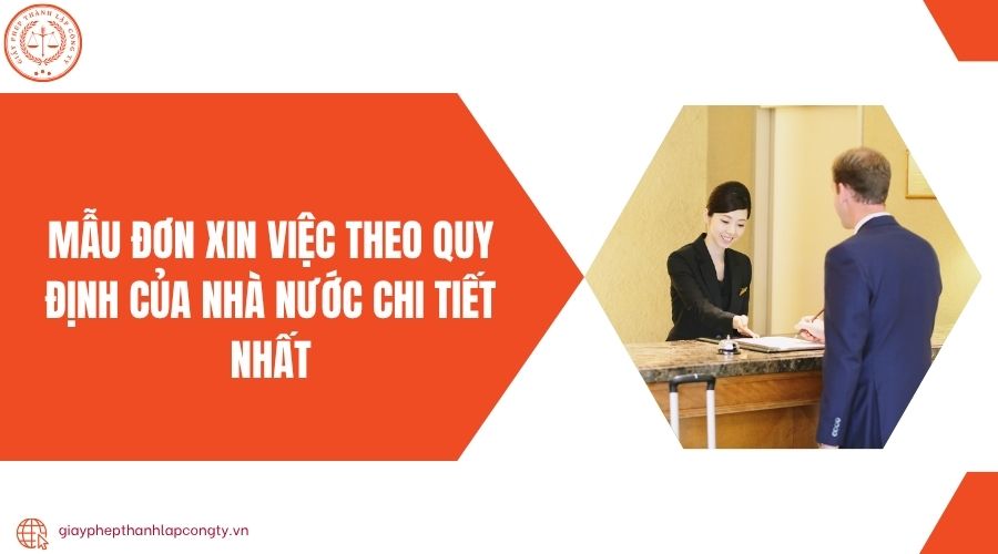 Mẫu đơn xin việc theo quy định của nhà nước chi tiết nhất