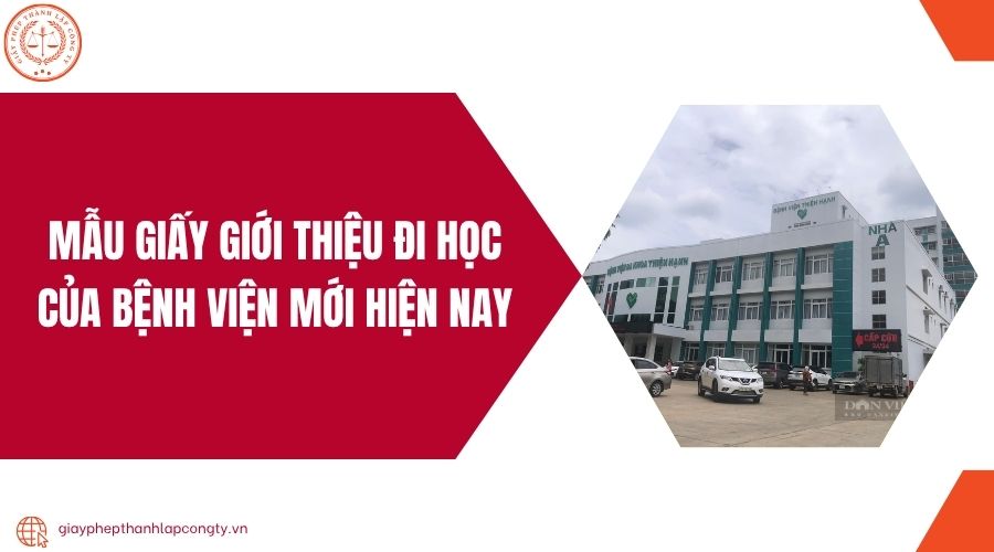 Mẫu giấy giới thiệu đi học của bệnh viện mới hiện nay