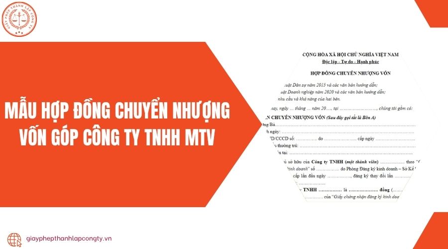 Mẫu hợp đồng chuyển nhượng vốn góp công ty TNHH MTV