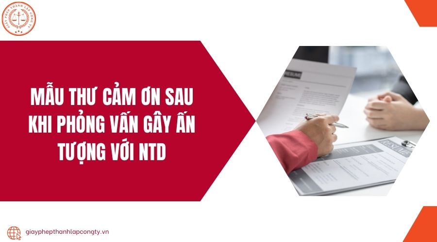 Mẫu thư cảm ơn sau khi phỏng vấn gây ấn tượng với NTD