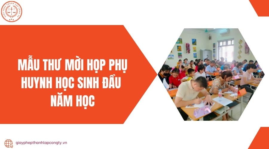 Mẫu thư mời họp phụ huynh học sinh đầu năm học