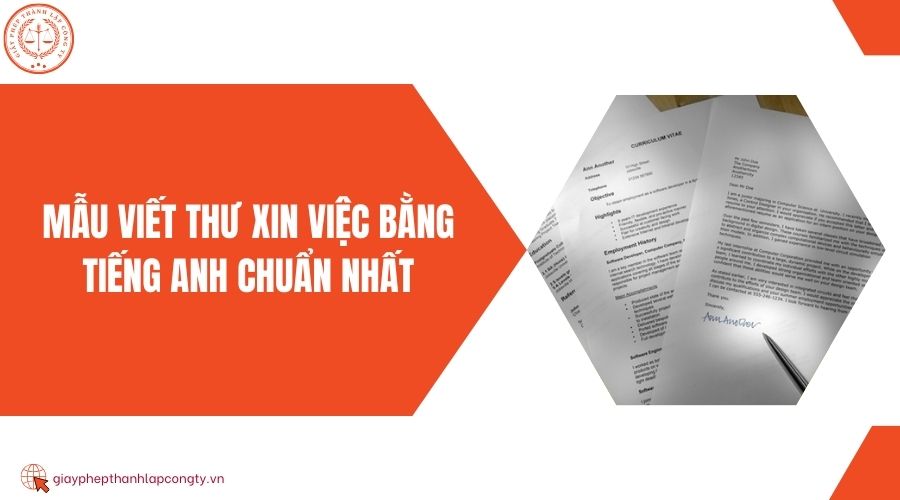 Mẫu viết thư xin việc bằng tiếng Anh chuẩn nhất