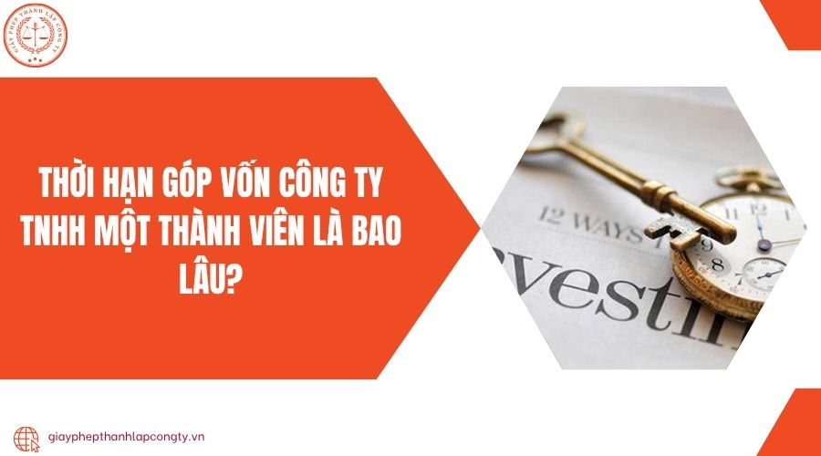Thời hạn góp vốn công ty TNHH một thành viên là bao lâu?