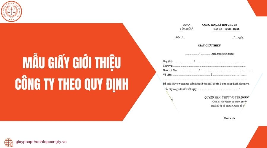 Mẫu giấy giới thiệu công ty theo quy định