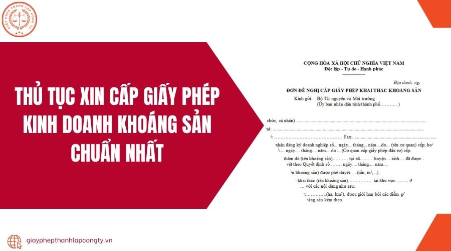 Thủ tục xin cấp giấy phép kinh doanh khoáng sản chuẩn nhất