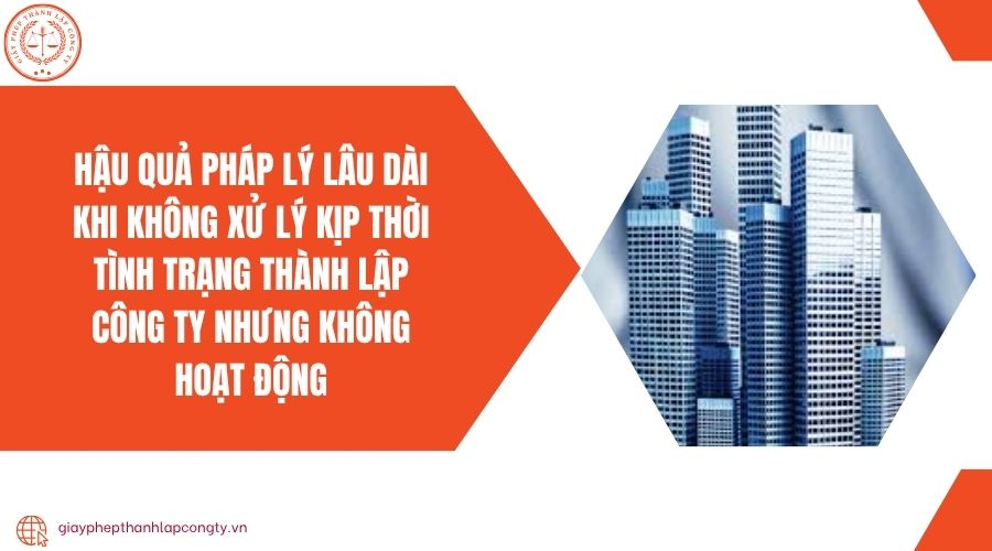 Hậu quả pháp lý lâu dài khi không xử lý kịp thời tình trạng thành lập công ty nhưng không hoạt động