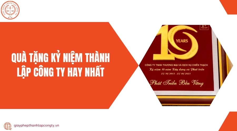 Quà tặng kỷ niệm thành lập công ty​ hay nhất